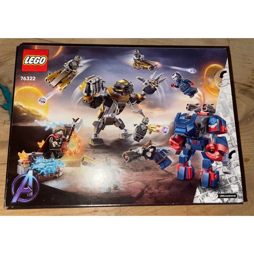 LEGO Marvel Avengers Endgame Thor vs Chitauri 76322 Iron Patriot Mech New Sealed